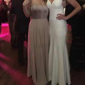 Gorgeous champagne colored evening dress